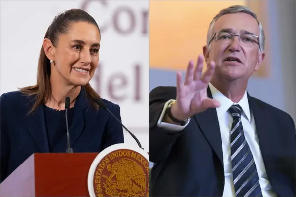 La presidenta Claudia Sheinbaum reiteró que no negociarán en lo oscurito con el empresario Ricardo Salinas, a quien insta a pagar los más de 48 mil millones de pesos que debe al fisco.