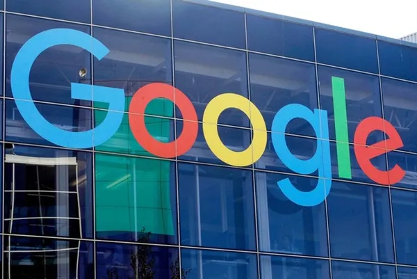 Logotipo de Google Play en un dispositivo Android