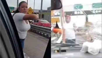 El vehículo Mazda con placas PDY-35-80 fue identificado como el transporte de los presuntos montachoques que operan en el tramo Tecámac de la México-Pachuca.