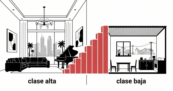 Gráfica de ingresos por estrato socioeconómico en México, según datos del INEGI