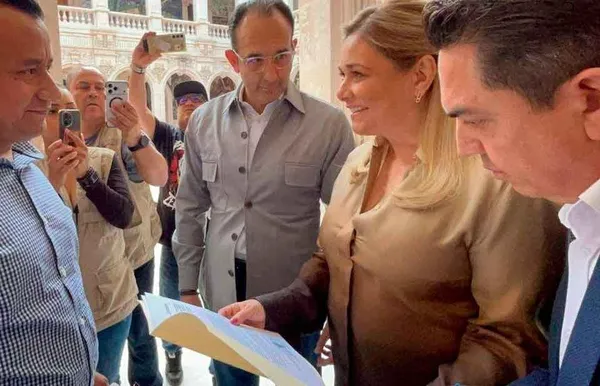 Maru Campos cuando fue notificada por la FGR como testigo
