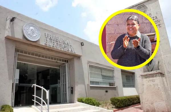Fachada del Tribunal Electoral del Estado de Hidalgo TEEH y alcaldesa de Apan.