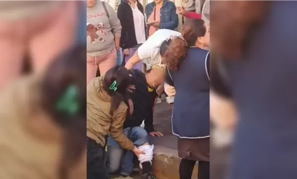 Un asalto armado a una joyería en la calle Hidalgo, en pleno centro de Tulancingo, dejó como saldo un hombre herido de bala en la pierna. Foto: Cortesía