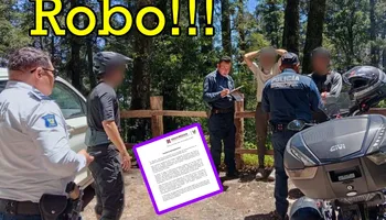 Tarjeta informativa de la Secretaría de Seguridad Pública de Hidalgo sobre el asalto a ciclistas en “Peña del Cuervo”.