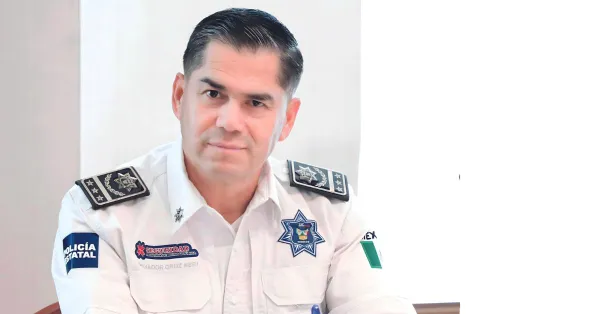 Salvador Cruz Neri, secretario de Seguridad Pública de Hidalgo, en uniforme oficial durante entrevista sobre violencia en Tula