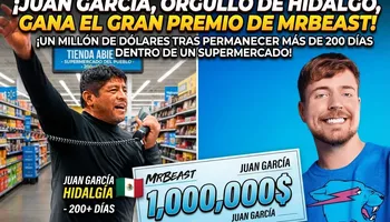Mexicano originario de Hidalgo gana reto de MrBeast tras 202 días encerrado en un supermercado