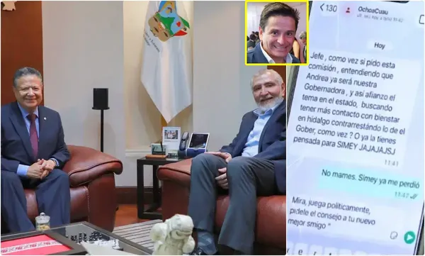 El senador Cuauhtémoc Ochoa solicitó la Comisión de Bienestar a Adán Augusto López para posicionarse rumbo a 2027, según chats revelados por el diario Reforma. El pasado 20 de agosto, el gobernador Julio Menchaca recibió en su despacho a Adán Augusto.