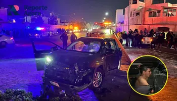 Elementos de la Policía Municipal de Zempoala resguardaron el vehículo Toyota negro tras el altercado en el fraccionamiento Los Viñedos. Fotos: Reporte Ágora