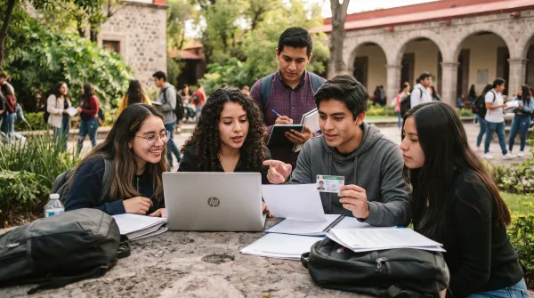 Estudiantes de Hidalgo consultando los criterios de prioridad de la Beca para la Transformación 2026