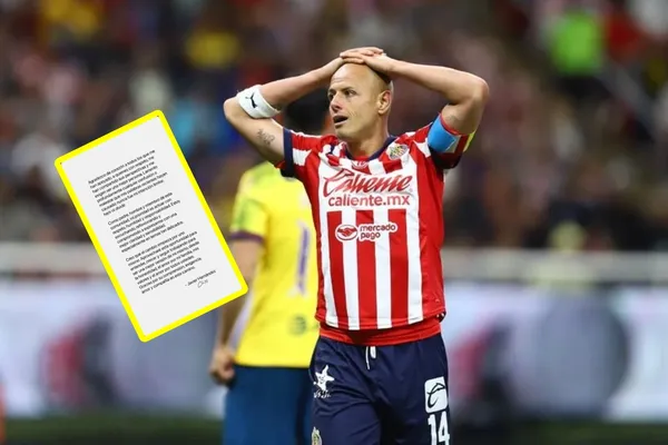 Chicharito Hernández con el uniforme de Chivas durante práctica; ofreció disculpas públicas.