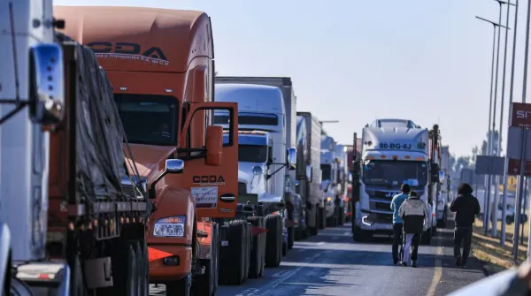 Movilización de transportistas de Canacar en Hidalgo
