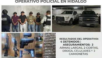 Con armas, droga y camionetas: caen tres criminales muy buscados en Tepeapulco