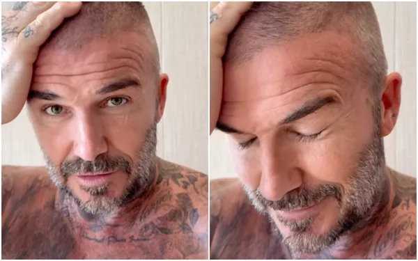 Victoria Beckham graba y se burla del mal corte de cabello que David Beckham se hizo al usar mal la máquina.