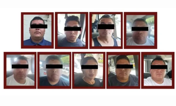 Elementos de la PGJEH, la Secretaría de Seguridad Pública estatal y la SEDENA cumplimentaron órdenes de aprehensión contra efectivos municipales en Progreso de Obregón. Fotos: Cortesía