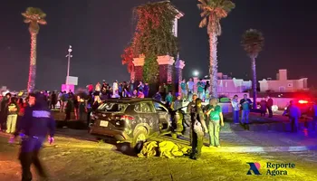 La camioneta Toyota negra involucrada en el percance quedó a disposición del Ministerio Público tras los incidentes en el fraccionamiento Los Viñedos, Zempoala. Fotos: Reporte Ágora