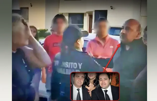 Jesús Murillo Ortega, hijo de Jesús Murillo Karam, fue captado mientras presuntamente discutía con unos vecinos en el fraccionamiento Punta Azul, en Pachuca.