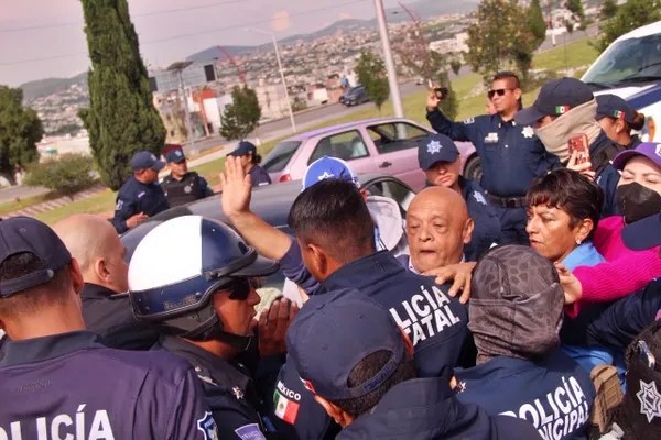 Carlos Manzo, ex alcalde de Uruapan, durante un operativo de seguridad municipal