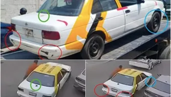 El Taxi que arrolló a un supervisor de la Semot fue asegurado en la colonia Vicente Guerrero, en Tulancingo.