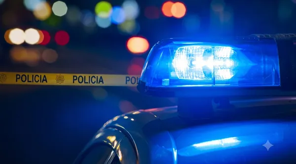 Zona de resguardo policial en Avenida México, colonia La Joya, tras hallazgo de cuerpo
