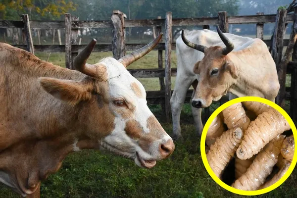 Brigadas sanitarias desinfectando ganado bovino en la sierra de Hidalgo.