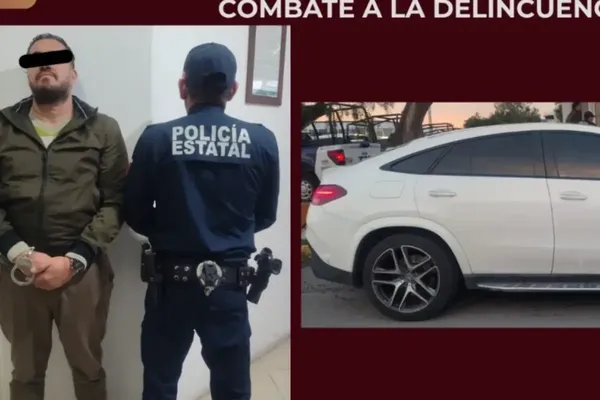 Vehículo de lujo robado recuperado por la SSPH en Tizayuca, Hidalgo