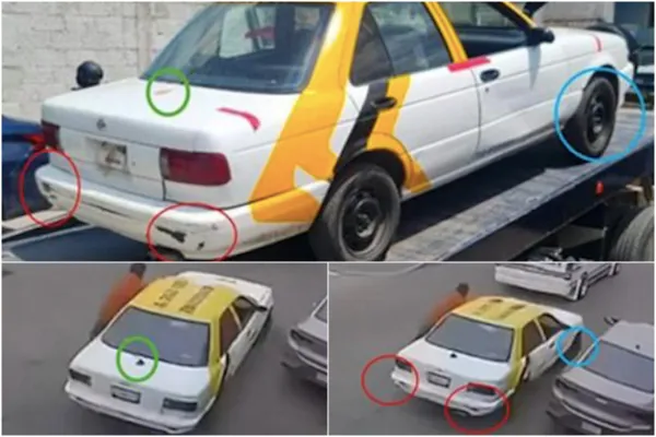 El Taxi que arrolló a un supervisor de la Semot fue asegurado en la colonia Vicente Guerrero, en Tulancingo.