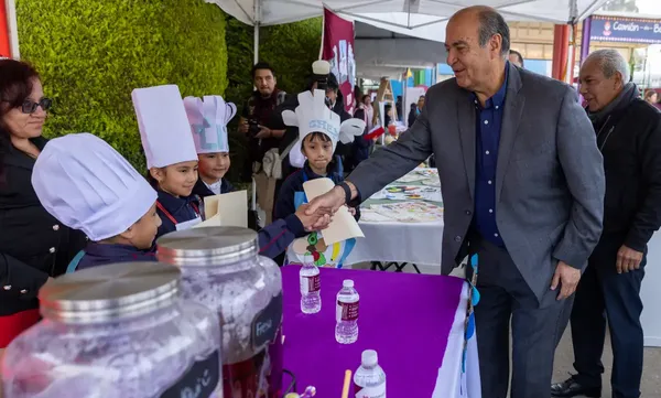 Natividad Castrejón Valdez, titular de la SEPH, informó que Hidalgo alcanzó el 100% de cobertura en primarias públicas dentro del censo de la estrategia "Vive Saludable, Vive Feliz". Foto: SEPH
