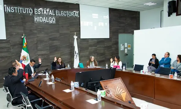 El Consejo General del IEEH determinó la retención de los recursos financieros del PRI Hidalgo en acatamiento a una orden del Poder Judicial del Estado. Foto: Cortesía