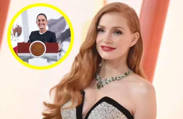 Jessica Chastain en conferencia en México elogia a Claudia Sheinbaum y anuncia estudios en Harvard