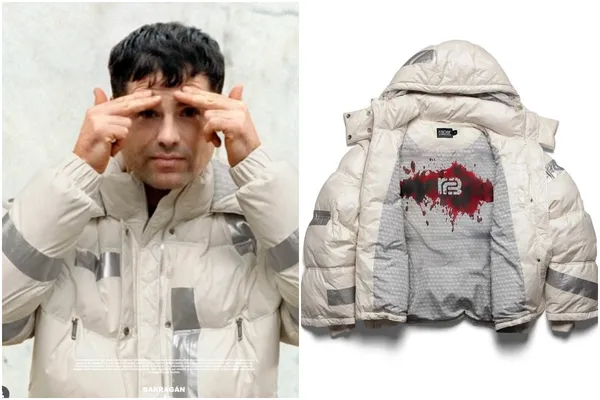 Chamarra inspirada en “El Chapo” que causó polémica por su diseño y referencia al narco.