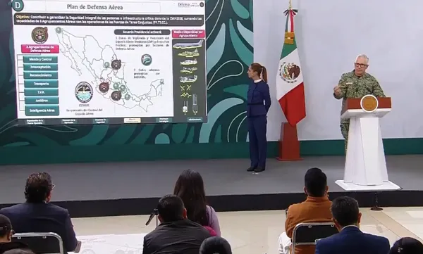 Efectivos de la Guardia Nacional y el Ejército Mexicano encabezarán los cinturones de seguridad en estadios, aeropuertos y zonas de Fan Fest durante el Mundial 2026. Foto: Gobierno de México