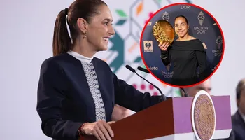 Sheinbaum felicita a Charlyn Corral, mejor delantera del mundo