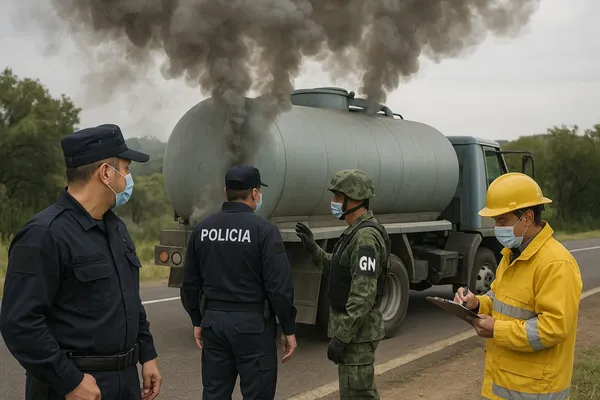 Unidades de Protección Civil recorren municipios de Hidalgo tras reportes de olor a gasolina; aún no se localiza la fuente.