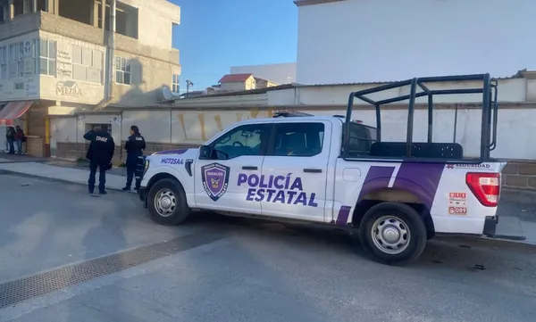 Autoridades resguardan la zona tras los múltiples hechos de violencia registrados en cuatro municipios de Hidalgo. Foto: Archivo