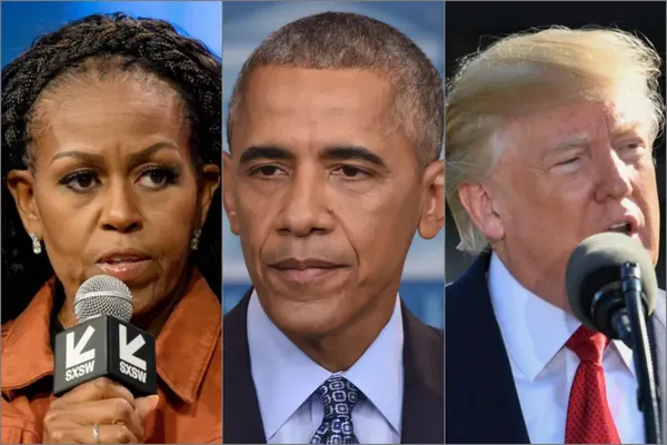 El expresidente Barack Obama y la exprimera dama Michelle Obama fueron blanco de un video compartido por la cuenta oficial de Donald Trump, generando una crisis política interna.