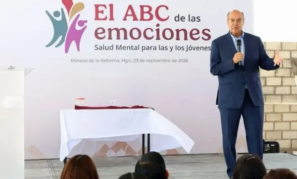 El secretario de Educación Pública de Hidalgo, Natividad Castrejón Valdez, dirigió el arranque del programa “El ABC de las emociones” en el plantel Cobaeh Mineral de la Reforma II.