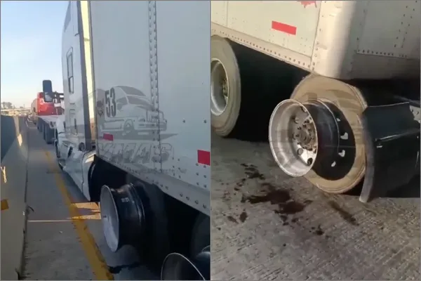 Dos tráileres fueron asaltados sobre el Arco Norte, a unos metros de la caseta de San Martín Texmelucan, durante un bloqueo contra los robos en carreteras.