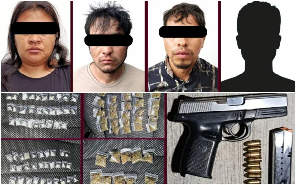 Camioneta detenida por SSPH en Tezontepec de Aldama con arma y droga junio 202