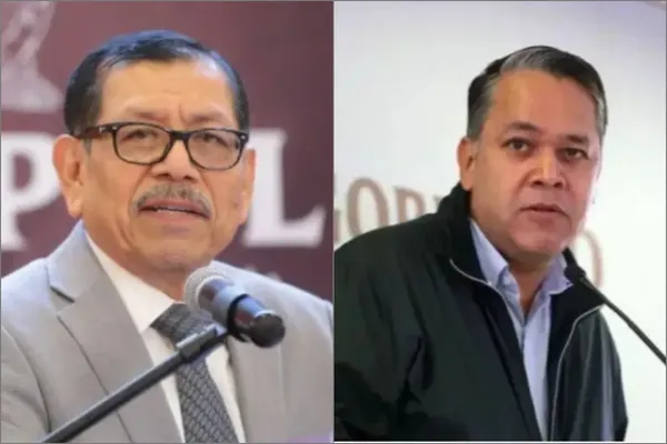 Gerardo Mérida Sánchez (izq.), exsecretario de Seguridad de Sinaloa, y Enrique Díaz Vega (der.), exsecretario de Finanzas, se entregaron a las autoridades de EE.UU. tras ser vinculados con el Cártel de Sinaloa.