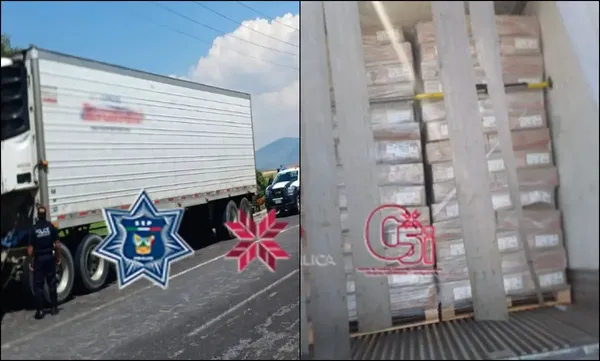 Elementos de la Secretaría de Seguridad Pública de Hidalgo aseguraron la unidad abandonada sobre el bulevar San Javier, en Villa de Tezontepec.