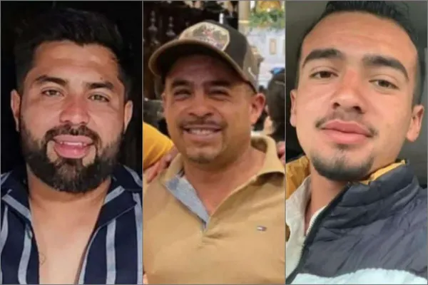 Peritos de la FGJEM realizaron el levantamiento de indicios en el tramo carretero donde fueron localizadas las víctimas.