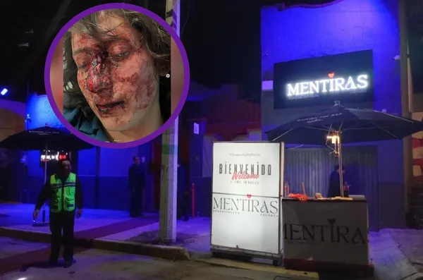 Fachada del bar Mentiras Zona de Despecho, actualmente clausurado por autoridades municipales.