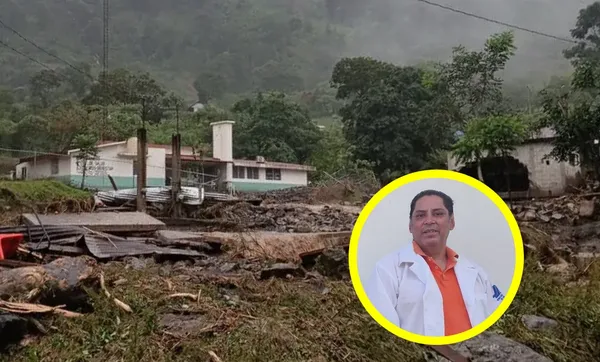 El Dr. Jaime Pérez Espinosa se encontraba en el Centro de Salud de Santa Cruz, en San Bartolo Tutotepec, que fue severamente afectado tras el desgajamiento de un cerro.