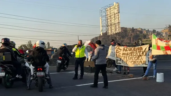 Bloqueo México-Pachuca hoy en El Vigilante provoca caos vial