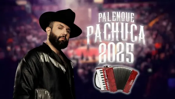 Cartel de artistas confirmados y fechas del Palenque Pachuca 2025 durante la Feria San Francisco.