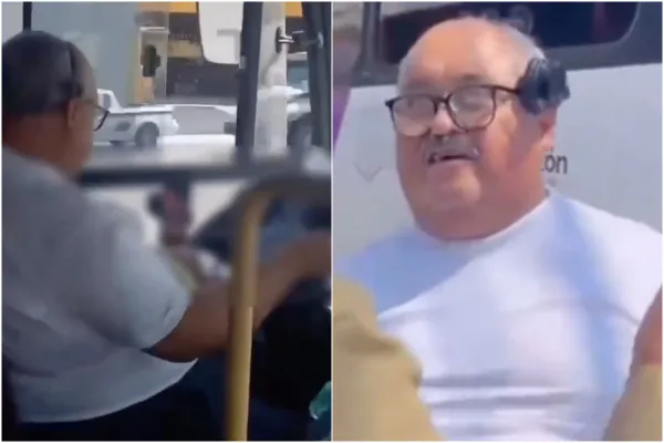 El conductor de una unidad de Transporte Violeta, en Tijuana, fue sancionado tras ser captado viendo pornografía, mientras conducía una unidad exclusiva para mujeres.
