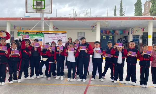 Autoridades educativas y la comunidad de la Escuela Primaria “Melchor Ocampo” en Tepeji del Río participaron en las actividades de la novena Feria para la Convivencia Escolar del IHE.