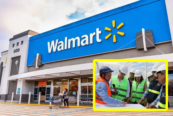 Autoridades colocan la primera piedra del nuevo Walmart Supercenter en Zona Plateada, Pachuca.