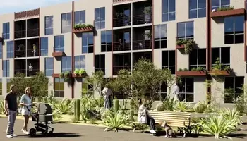 Así serán los edificios que se construirán en Hidalgo, para el Programa Nacional de Vivienda para el Bienestar. Foto: Conavi