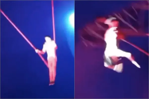 La noche de este sábado 4 de octubre, un trapecista sufrió lesiones graves tras caer durante un show en Tizayuca.